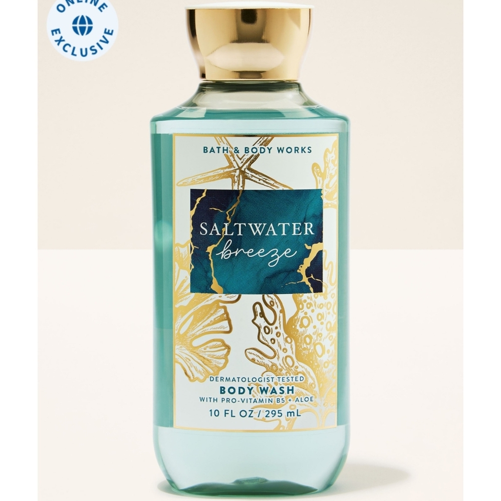 Bath & Body Works Saltwater Breeze Body Wash 10oz NEW RARE
